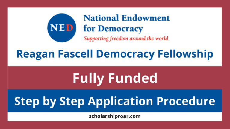 Reagan Fascell Democracy Fellowship 2024 (Fully Funded)