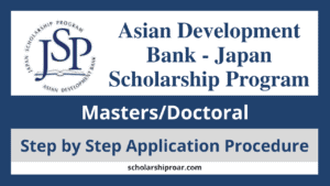 Asian Development Bank - Japan Scholarship Program