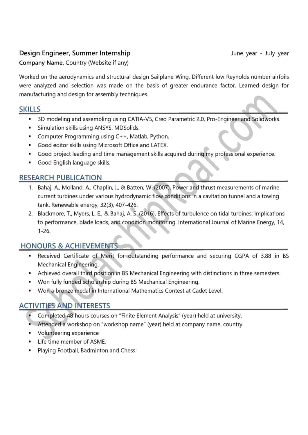 How to Write Academic CV for Scholarship (25 Examples