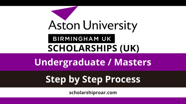 Aston University Scholarships 2024 (Application Process)