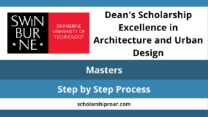 Dean's Scholarship Excellence in Architecture and Urban Design