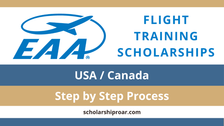EAA Flight Training Scholarships 2024 (USA, Canada)