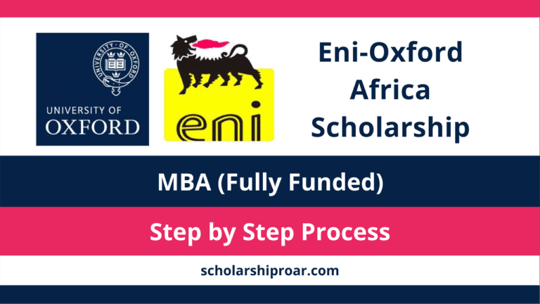 Eni-Oxford Africa Scholarship 2024 (Fully Funded)