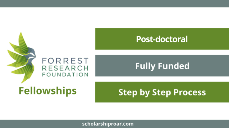 Forrest Research Foundation Post-doctoral Fellowships 2024