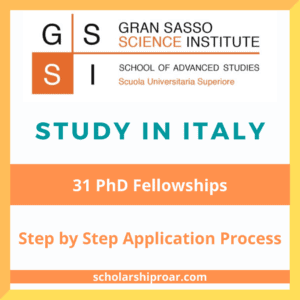 Gran Sasso Science Institute PhD Program 2026 (Scholarships)