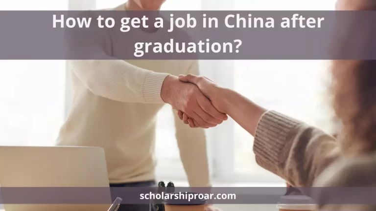 How to get a job in China after graduation?