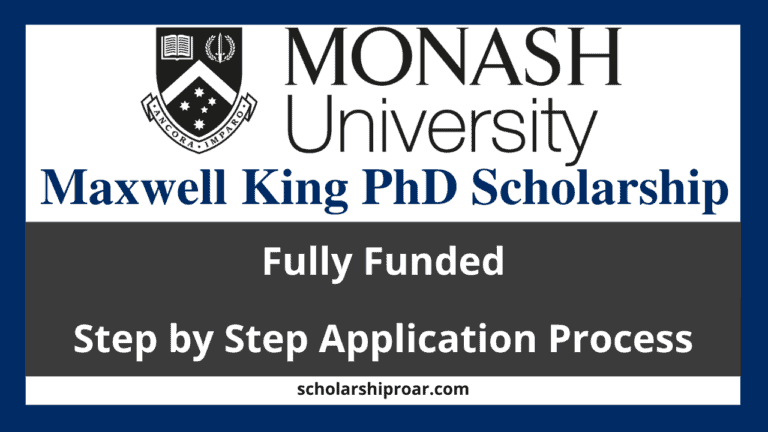 Maxwell King PhD Scholarship 2024 (Fully Funded)