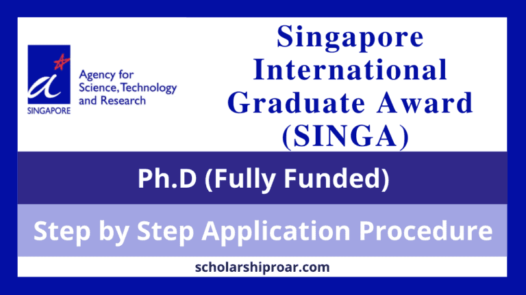 Singapore International Graduate Award (SINGA) 2024