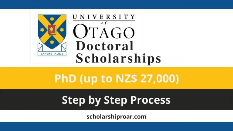 University of Otago Doctoral Scholarships 2024