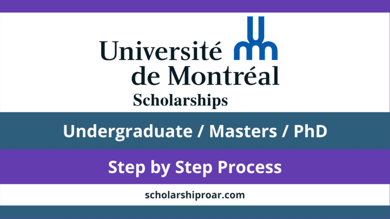 Université de Montréal Scholarships 2024 (Application Process)