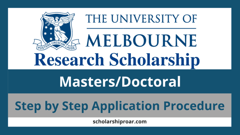 Melbourne Research Scholarships 2024 (Fully Funded)