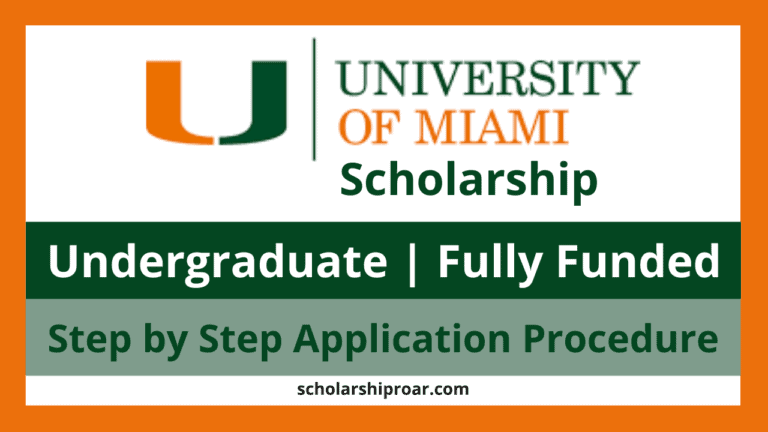 University of Miami Stamps Scholarship 2024 | Fully Funded | USA
