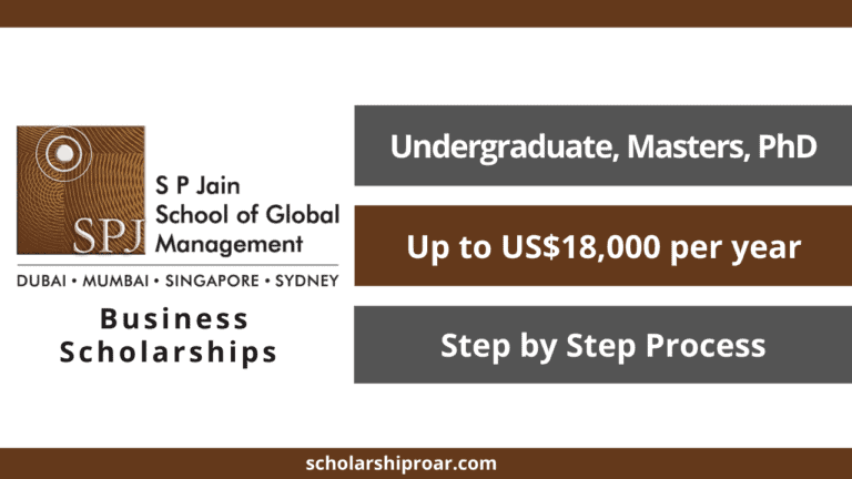 Business Scholarships at S P Jain School of Global Management 2024