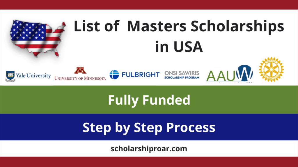 List of Fully Funded Masters Scholarships in USA 2024 Scholarship Roar