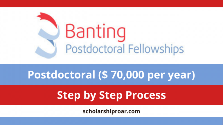 Banting Postdoctoral Fellowship Programs 2024 | Canada