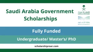 Saudi Arabia Government Scholarships