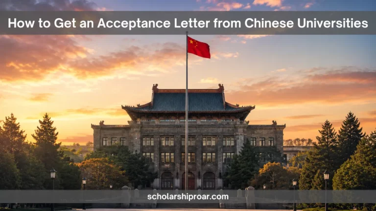 How to Get an Acceptance Letter from Chinese Universities for CSC Scholarship