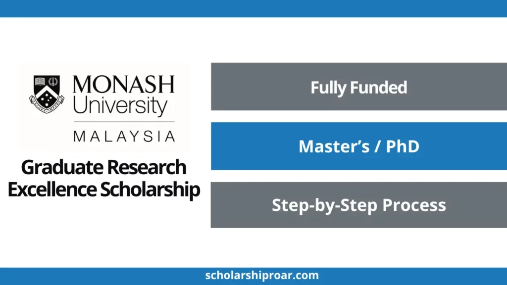 Monash University Malaysia Graduate Research Excellence Scholarship