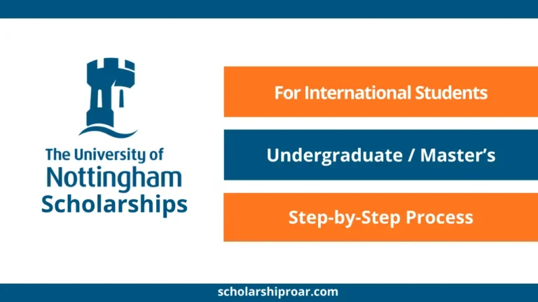 University of Nottingham Scholarships UK